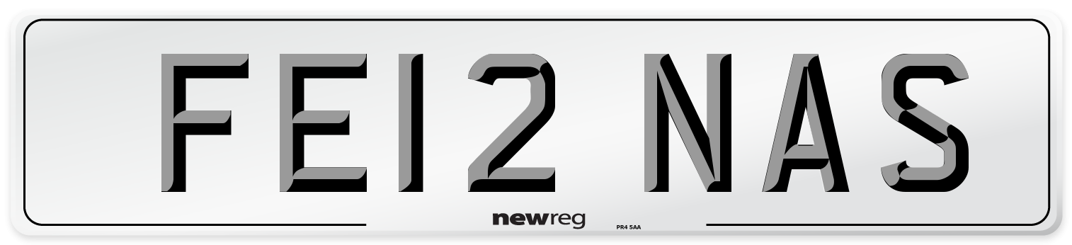 FE12 NAS Number Plate from New Reg